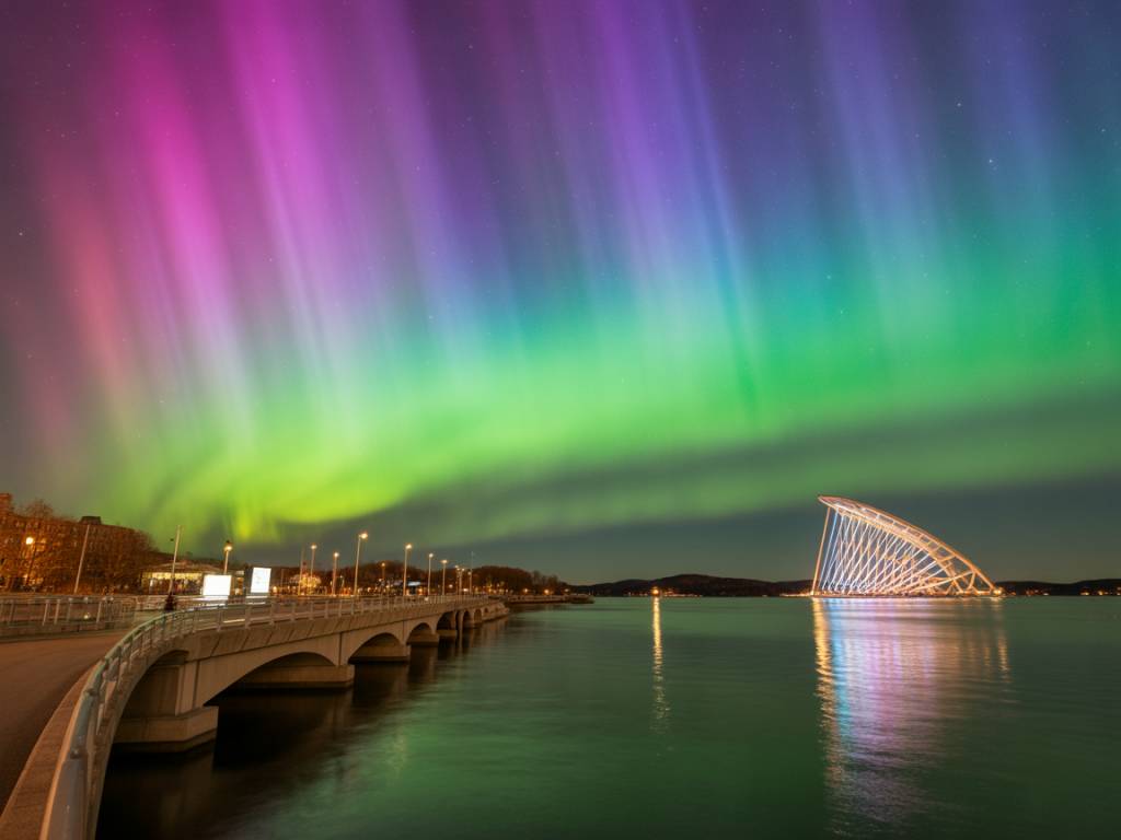 Best city parks and waterfronts for northern lights viewing and photography during strong urban aurora events